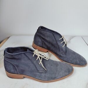 Steve Madden Men's Taftan Blue Suede Lace Up Ankle Chukka Boots, Sz 10